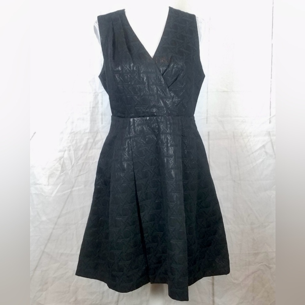 Kirna Zabete for Target Black Metallic Fit-and-Flare Dress